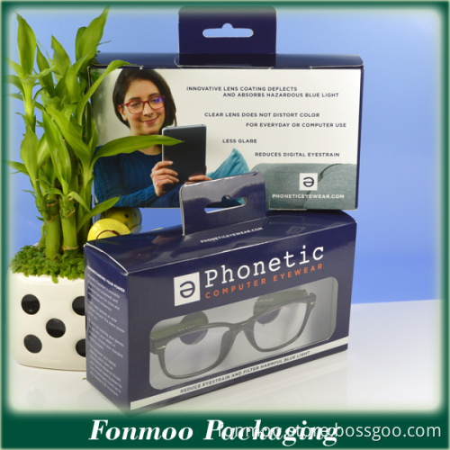 Paper Packaging Box with PVC Window for Glasses/Sunglasses